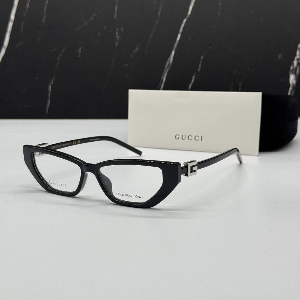 NEW GUCCI  EYEGLASSES GG1683O 001 WOMEN BLACK EYEWEAR GUCCI